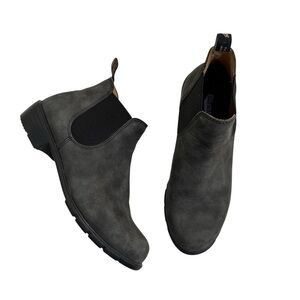 Blundstone Blackened Gray Leather Chelsea Low Boot Size 10.5